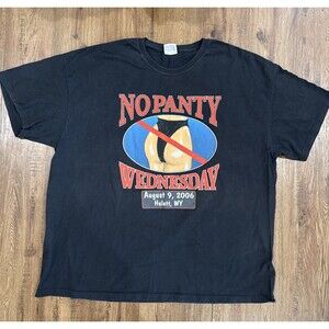 Biker Freedom Tshirt No Panty Wed  2006 Hulett WY Size 3XL Black Good Used Cond